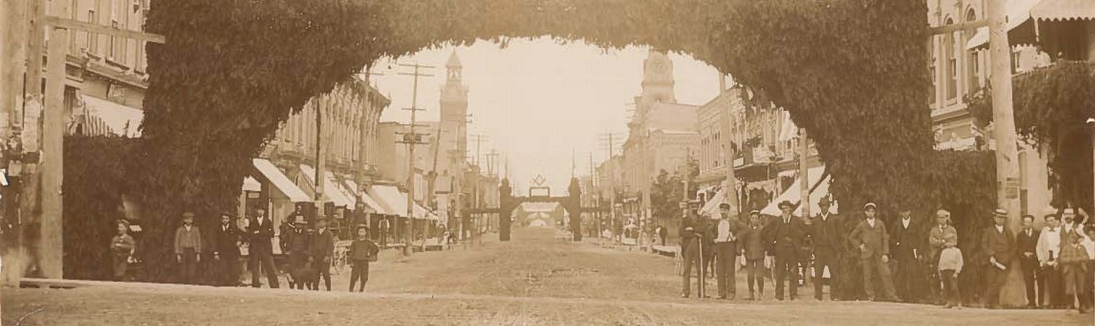 A picture of Downtown Seaforth during the 1897 Jubilee.