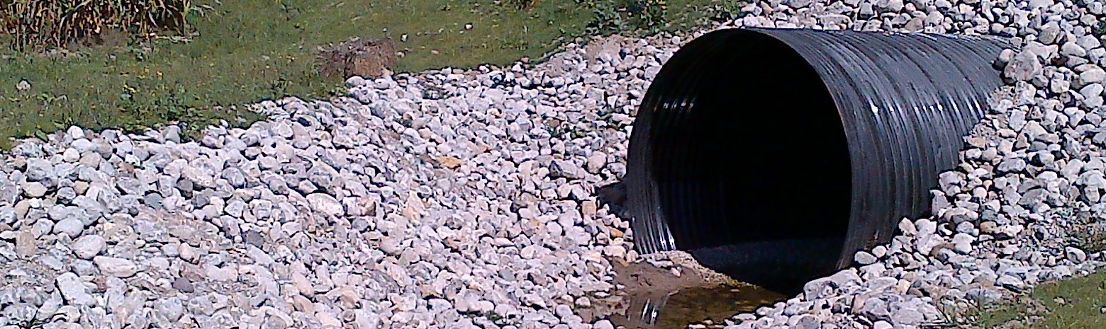 Close up of municipal drain 