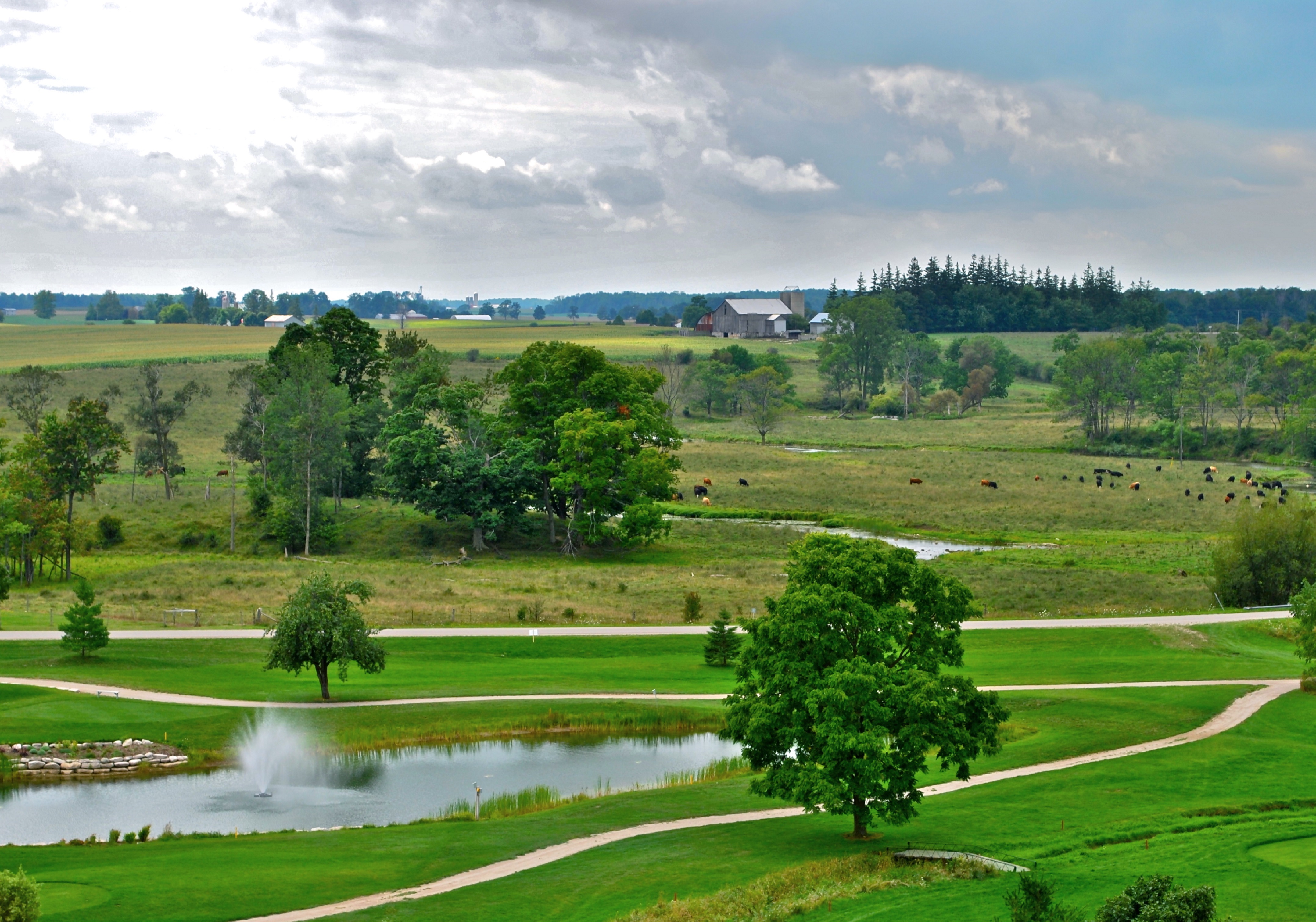 An aerial photo of the Seaforth Golf Club. 