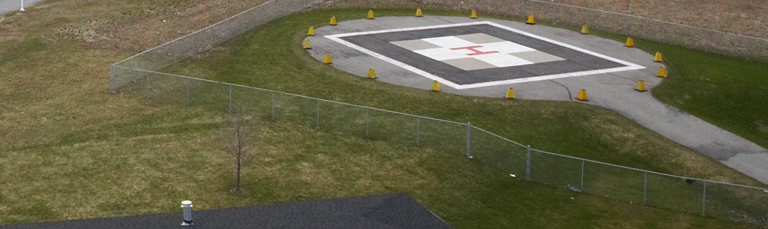 Huron Perth Air Ambulance Helipad at Seaforth Hospital 