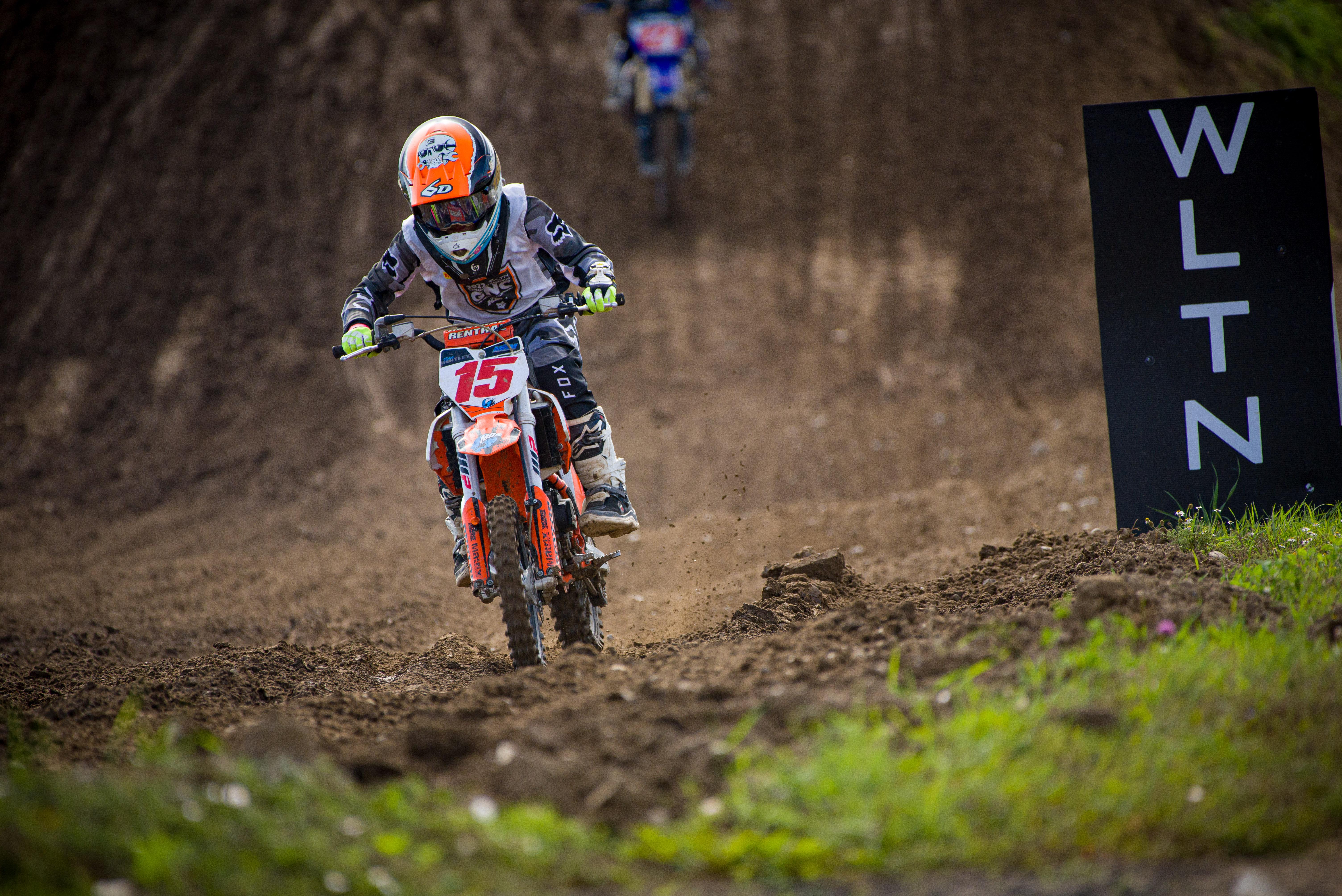 A picture of a motocross participant at Walton Raceway.