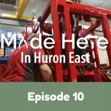 [A photo taken at Marcrest Manufacturing with the text "Episode 10"]