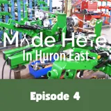 [A photo of lawn equipment captured from Episode 4 of the Made Here in Huron East video series.]