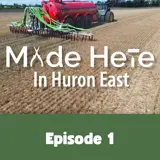 [A photo of a farm implement captured from Episode 1 of the Made Here in Huron East video series.]